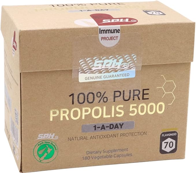 SPH 100% Pure Propolis 5000 Flavonoid 70mg 180 Capsules (1)