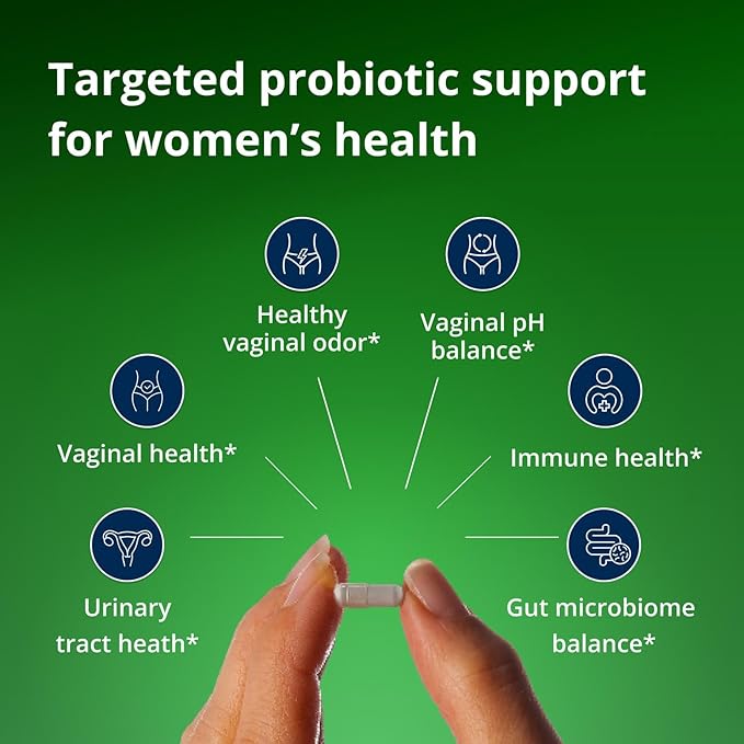 Metagenics UltraFlora Women’s Probiotic – Shelf-Stable Supplement for Vaginal Health Yeast Balance &amp Urinary Comfort – with Lactobacillus GR-1 &amp RC-14 – Non-GMO – 30 Capsules*