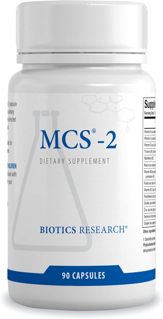 Biotics Research MCS-2 Metabolic Clearing Support Liver Health Potent Antioxidant Formula Milk Thistle Red Clover 90 Capsules