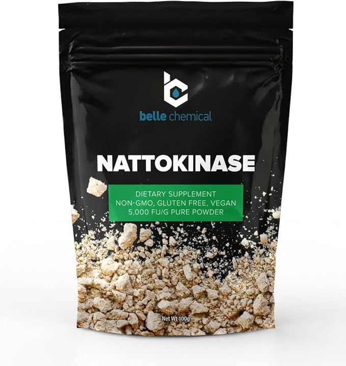 Pure Organic Nattokinase Powder - Non-GMO Gluten Free Vegan Bulk (100 Grams)