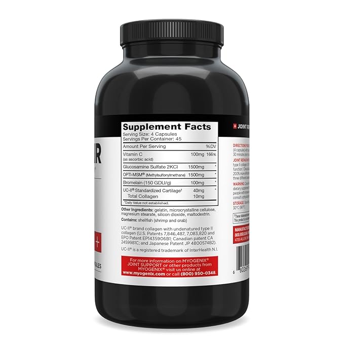 Myogenix Joint &amp Tissue Supplement &amp Liver Support Supplement – Advanced Detox &amp Mobility Formula – UC-II Collagen MSM and Herbal Support for Joint &amp Organ Wellness
