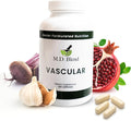 Vascular Support Supplement – L-Arginine Garlic Pomegranate &amp Beet Root Formula – Supports Circulation Blood Flow &amp Nitric Oxide Production – 120 Capsules (Pack of 1)