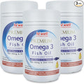 (Pack of 3) Hi Well Premium Omega 3 Fish Oil Concentrated 500mg 300 Softgels