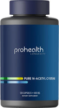 ProHealth Pure NAC – N-Acetyl Cysteine – Liver and Immune Support Antioxidant and Glutathione Boost Cellular Health | 600 mg per Capsule | 120 Servings | Third-Party Tested