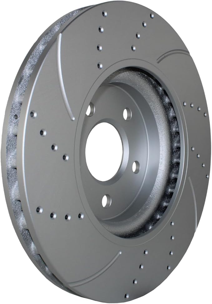 Drilled Slotted Coated Vented 320mm Disc Rotors &amp Akebono EURO Ceramic Pads Set with Electronic Sensors Front Brake Kit For Infiniti QX30 MB C117 CLA250 X156 GLA250 Without Sport Pkg