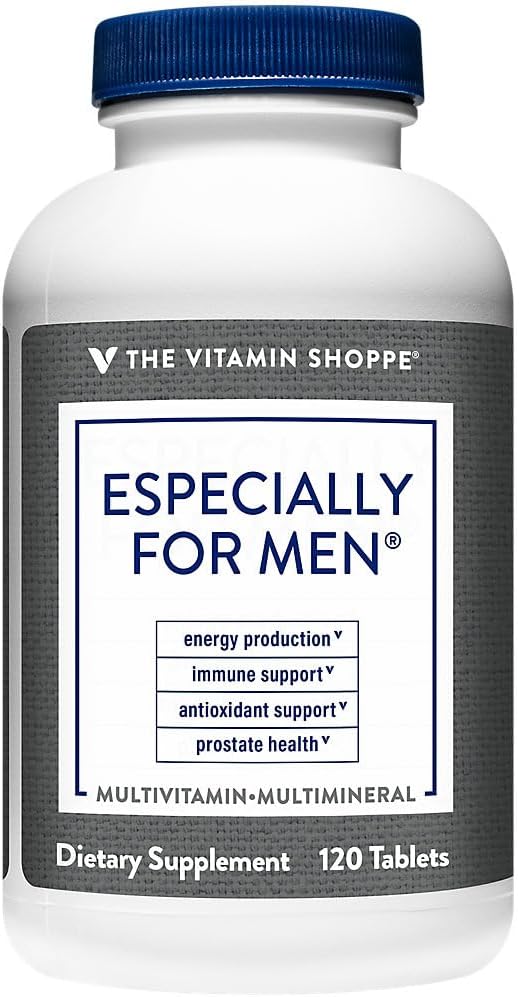 The Vitamin Shoppe Men's Multivitamin - Complete Daily Multi with Essential Vitamins &amp Minerals for Men's Health (120 Tablets)
