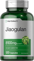 Horbäach Jiaogulan Capsules | 120 Count | Gynostemma Pentaphyllum Herbal Extract | Stamina and Endurance Supplement | Non-GMO Gluten Free