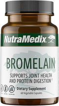 NutraMedix Bromelain Supplements - Proteolytic Enzymes from Pineapple Stems + Bromelain 1000mg - Designed to Offer Digestion Exercise and Joint Support - Gluten Soy and Dairy-Free (60 Capsules)