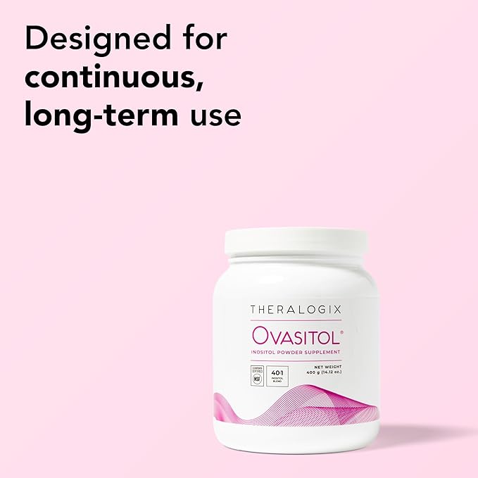 Theralogix Ovasitol Inositol Powder - 180-Day Supply - Myo-Inositol &amp D-Chiro Inositol for Hormone Balance &amp Ovarian Function Support* - NSF Certified (360 Servings) 28.24 Ounce (Pack of 2)