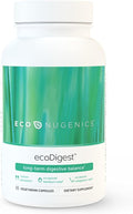 EcoNugenics EcoDigest Digestive Health Supplement - 60 Capsules- Digestive Support - Herbs Medicinal Mushrooms &amp Enzymes