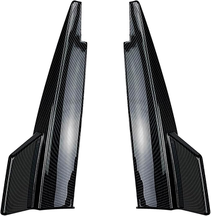 2pcs Rear Bumper Spoiler Diffuser Splitter Diffusor Lip Compatible with Mercedes-Benz CLA-Class C117 CLA180 200 CLA45 AMG 2013-2019Carbon Fiber Look normal