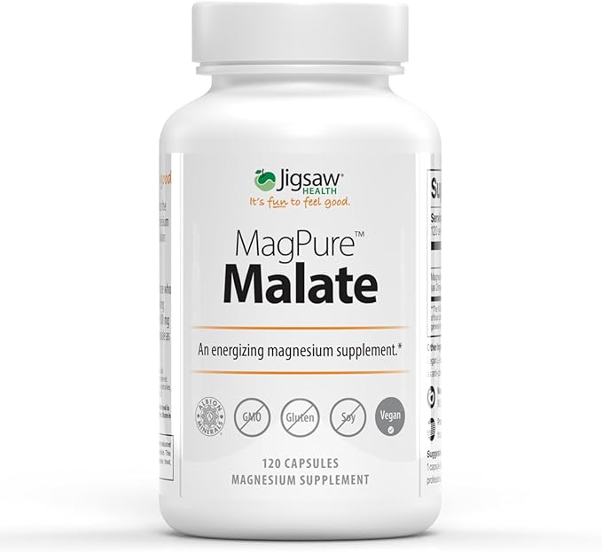 Jigsaw Health Bundle | Adrenal Cocktail 60 Servings (Jar) and MagPure Malate 120 Capsules
