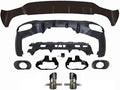 ABS Rear Bumper Lip Diffuser with Exhaust Compatible for Mercedes Benz CLA Class W118 C118 CLA180 CLA200 CLA250 CLA35 CLA45 AMG 2020 2021 (Color : Black 35 Style)