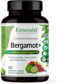 EMERALD LABS Bergamot+ - Supports Metabolism &amp Heart Health with Bergamot Pomegranate Amla &amp Camu Camu - Gluten-Free &amp Vegan - 60 Vegetable Capsules (30 Servings)