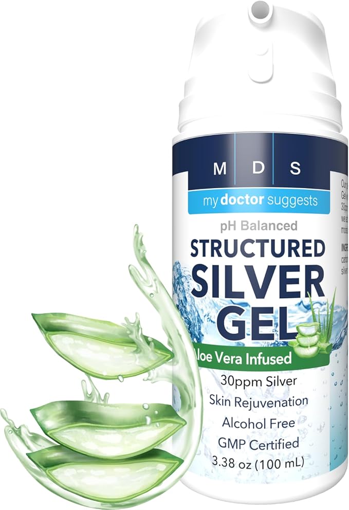 Silver Colloidal Gel with Aloe Vera 3.38 oz (Pack of 2)