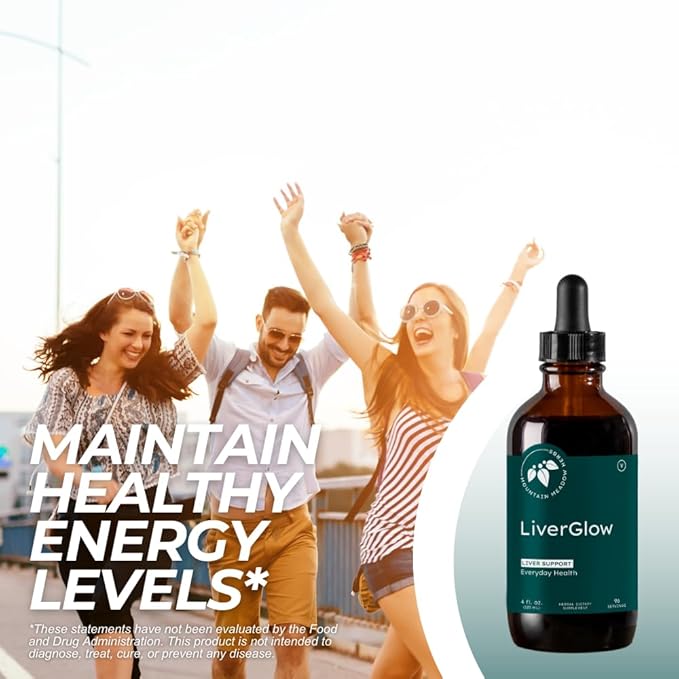 Mountain Meadow Liver Glow (Original Formula) Advanced Detoxifier and Regenerator to Support Liver Health and Function - 4 oz - for a Happy Liver