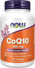 Now Foods CoQ10 400 mg 60 Softgels