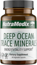 NutraMedix Deep Ocean Trace Minerals 1000mg - Mineral &amp Energy Supplements - Magnesium Zinc Potassium Boron Phosphorus &amp Manganese - Electrolyte Support (60 Capsules)