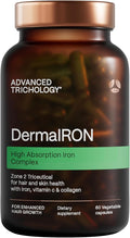 DermaIRON Iron Supplement for Women &amp Men – Gentle Iron for Low Ferritin &amp Anemia Support Hair Thinning &amp Hair Loss Support with Collagen &amp Vitamin C