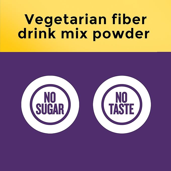 Nature Made Prebiotic Fiber Powder Supplement Taste-Free &amp Sugar-Free Plant Based Vegetarian Prebiotic Fiber Drink Mix for Digestive Support 9.87 oz 70 Day Supply