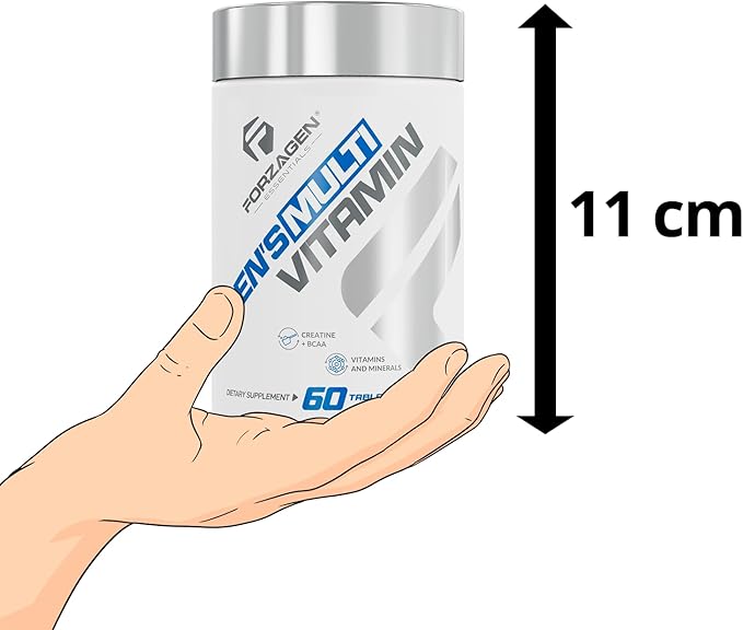 Forzagen Essentials Men's Multivitamin with Creatine and BCAA Complete Vitamin and Mineral Complex 60 Tablets