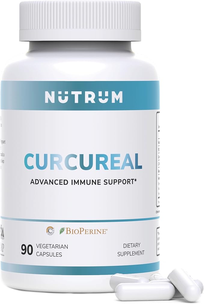 Advanced Immune Support Supplements with Curcumin by Nutrum Vegan Formula for Cellular Health Promotes Regeneration of Damaged Cells with Fucoidan Immunity Boost with Herbal Extracts 90 Capsules