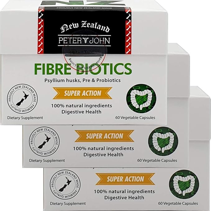 Prebiotic-Nutritional Supplements Fibre Biotics 60Capsules New-Zealand (3 Pack)