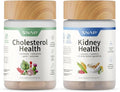 Snap Supplements Cholesterol Health +Kidney Health Bundle 60 Vegetarian Capsules Each