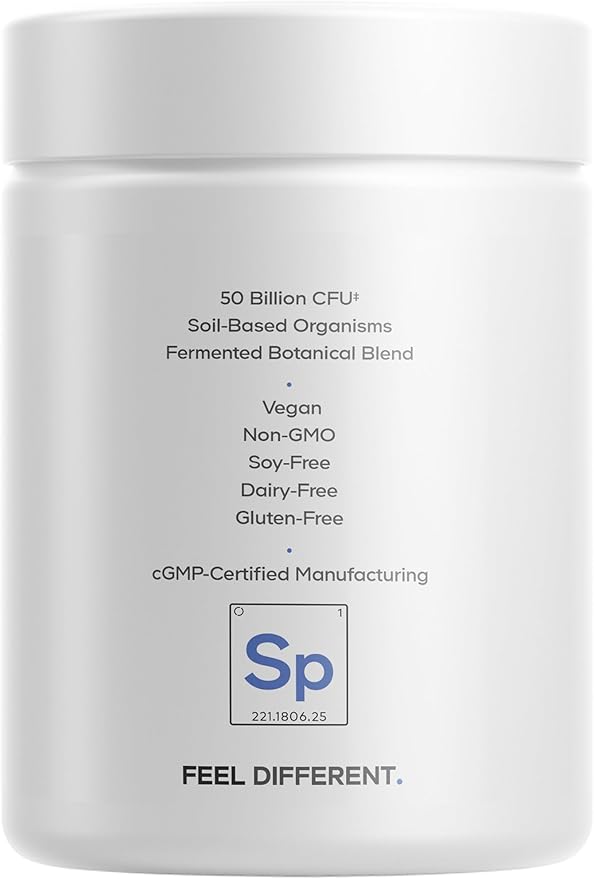 Codeage SBO Probiotics 50 Billion CFUs Per Serving Multi Strain Soil Based Organisms Blend and Organic Fermented Botanical Blend Shelf-Stable 90 Capsules