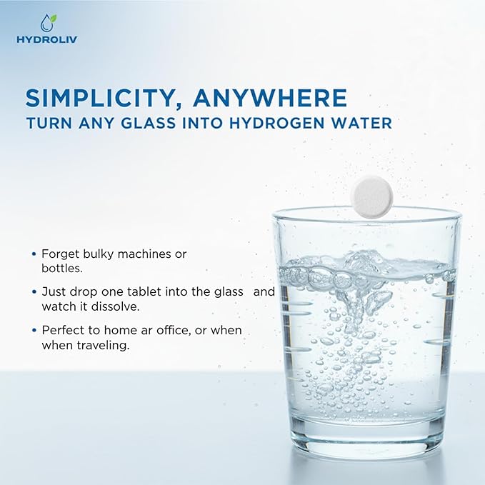 Hydrogen Water Tablets Antioxidant-Rich Supports Brain Energy &amp Health
