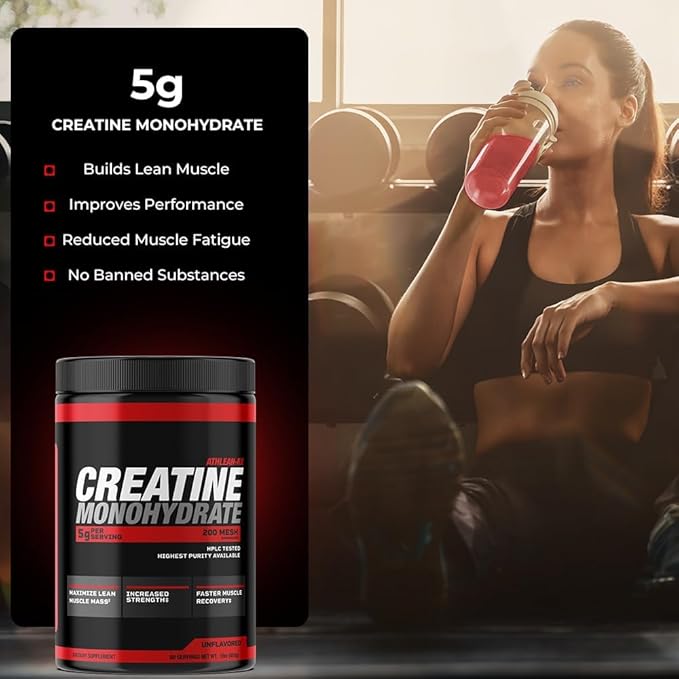 X-CREATINE Pure Micronized Creatine Monohydrate Powder - Supports Muscle Strength Power and Recovery - Gluten-Free Non-GMO Performance Enhancing Supplement (90 Servings)