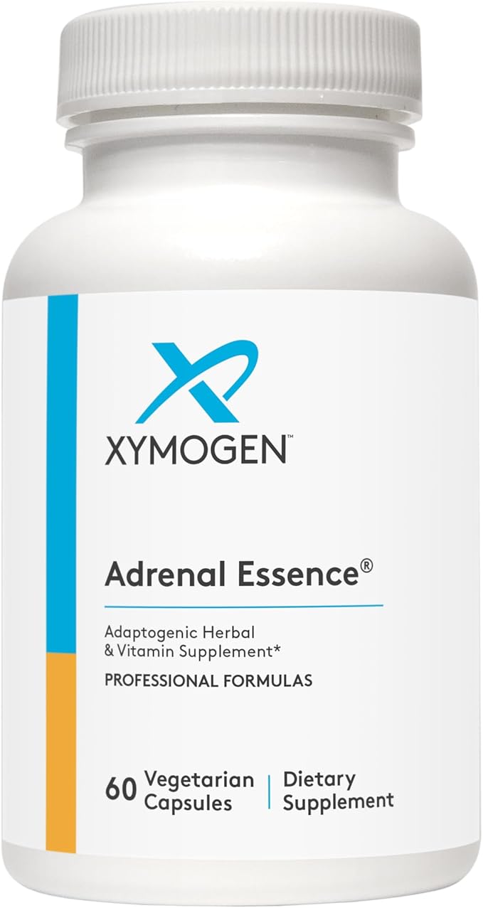 XYMOGEN Adrenal Essence - Adrenal Support Supplement for Healthy Energy Levels &amp Immune Function* - Non-GMO Gluten-Free Dairy Free - 60 Capsules