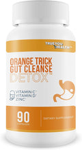 Orange Trick Gut Cleanse Detox - Our Best Bloat Blasting Colon Cleanse Detox Supplement - Advanced Herbal Colon Cleanse Formula - Slim Gut Cleanse to Reduce Bloating - Colon Cleanse Capsules
