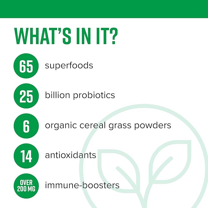Vibrant Health Green Vibrance Vegan Superfood Powder 15 Servings