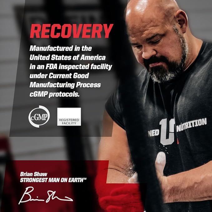 Undefined Nutrition Recovery by Brian Shaw - Oral Liquid Hyaluronic Acid (HA) + MSM - Protects Joints and Muscles Reduces Post Workout Soreness – Joint and Connective Tissue Repair Supplement – 24 oz