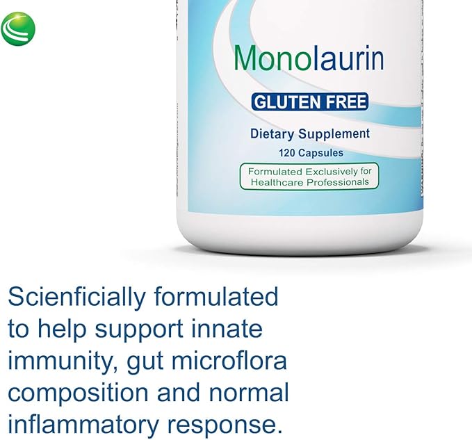 Nutra Biogenesis Monolaurin - Monolaurin Capsules Coconut Monolaurin Support Supplement for Men &amp Women 1000mg Per Serving for Adults - 120 Vegan Capsules