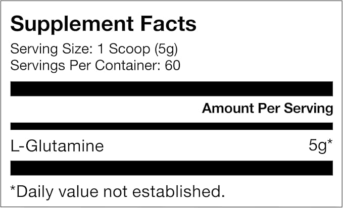 Momentous L-Glutamine Powder - Gut Health &amp Muscle Recovery Supplement - Boosts Exercise Performance &amp Immune Function - NSF Certified for Sport - 5 g - 60 Servings