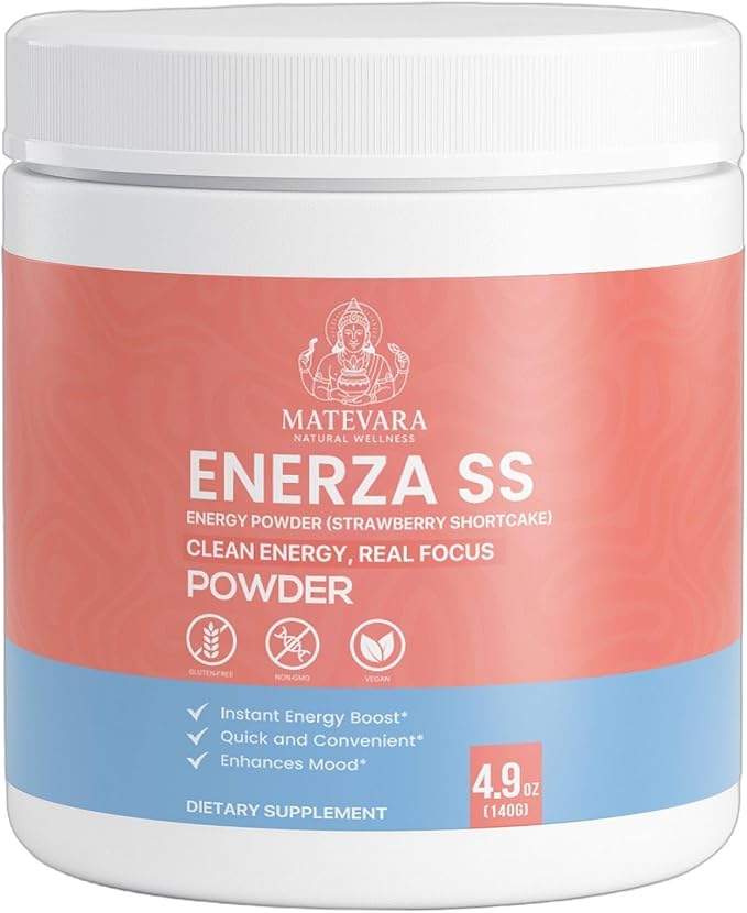 Enerza SS Energy Powder (Strawberry Shortcake) | 140g (4.94 oz)