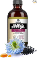 DAWNLOOP Black Seed Oil Organic Cold Pressed (4oz - Pack of 3) - 100% Pure High Thymoquinone Nigella Sativa Black Cumin Oil for Immune Support Brain Function Digestion Joint Mobility Gluten Free