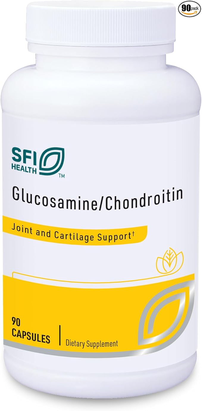 Klaire Labs SFI Health Glucosamine Chondroitin - A Popular Combination for Joint Support Soy &amp Dairy-Free (90 Capsules)