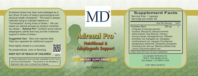 MD Adrenal Pro Capsule - 60 Count