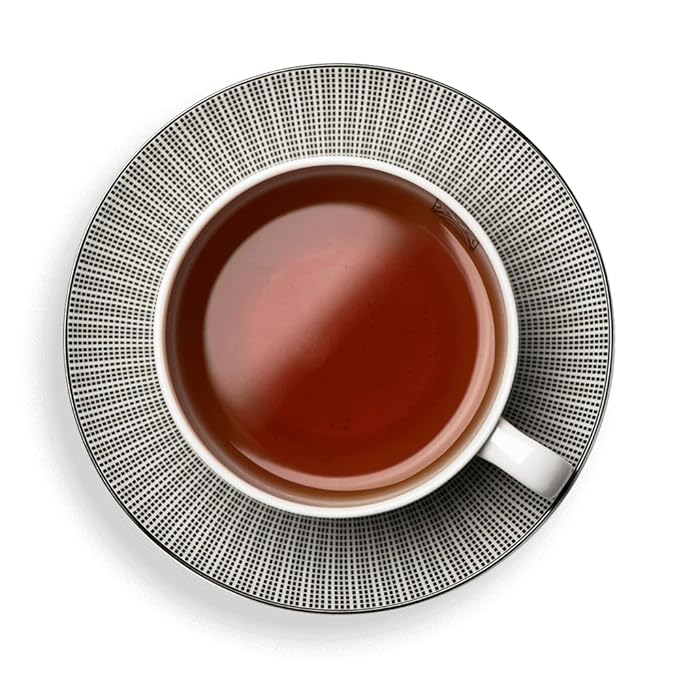 Dammann Freres Loose Leaf Jardin Bleu Premium Gourmet French Black Tea Blend Strawberry Rhubarb Flavors 3.52 Ounce Tin