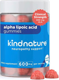 kindnature Alpha Lipoic Acid Gummies 600mg – Neuropathy Supplements – ALA for Nerve Comfort &amp Antioxidant Support – Sugar-Free Vegan Non-GMO – 90 Gummies