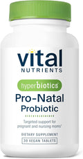 Hyperbiotics Vital Nutrients Pro-Natal Prenatal Probiotics for Women | Support for Occasional Nausea Bloating and Gas | Vegan Pregnancy Probiotic for Women | Gluten Dairy Soy Free | 30 Tablets