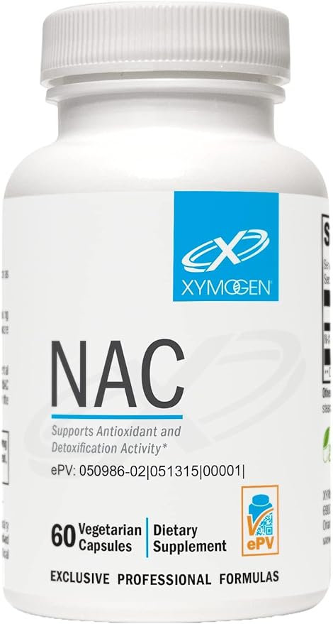 XYMOGEN NAC - 1200 mg per Serving - N-Acetyl-Cysteine Antioxidant Amino Acid - Supports Antioxidant Activity - Vegetarian Non-GMO &amp Gluten Free - 60 Capsules