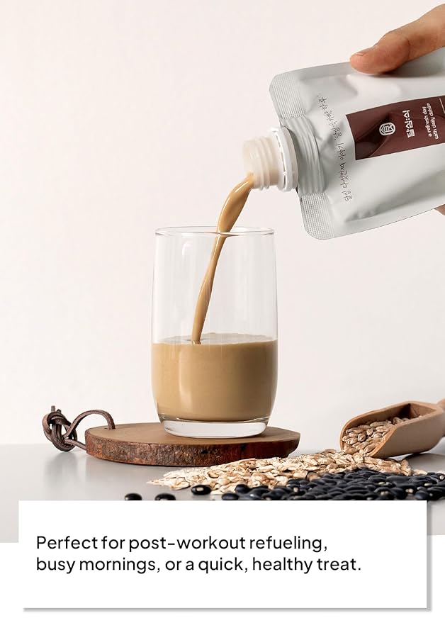 Korean Food Creamy Grain Protein Shake – Naturally Sweet Meal Replacement with 14g Protein Single-Serve Packs Convenient &amp Nutritious