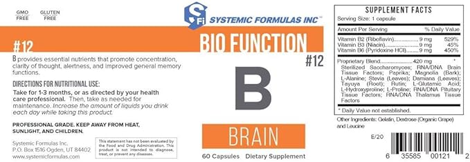 Systemic Formulas B - Brain