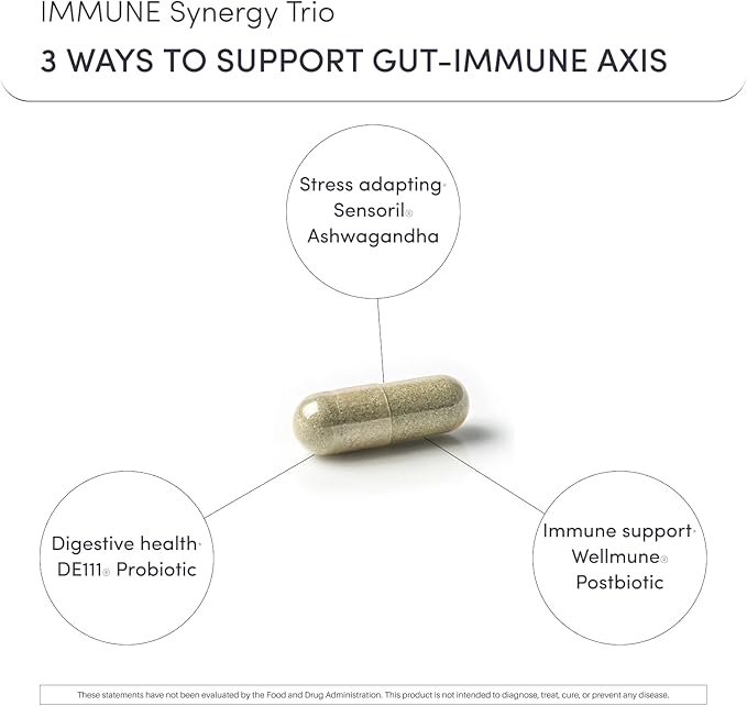 Ready To Defend Immune &amp Gut Support – Spore Probiotic DE111® Beta Glucan Ashwagandha – Supports Immunity Gut Health Stress &amp Bloating Relief Supplement – 60 Capsules