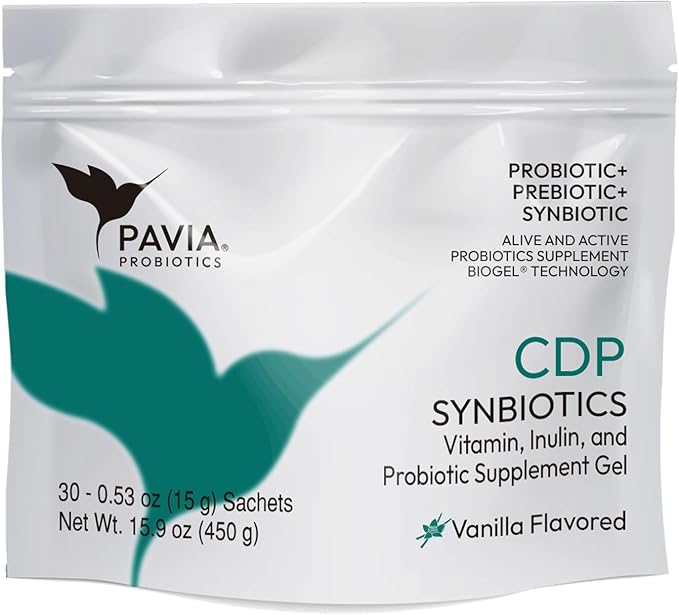 Pavia | Probiotics with Green Coffee Extract | Prebiotics and Antioxidants | 1 Billion Probiotics | Sugar Free | Vanilla and Coffee Flavor | 30 Sachets