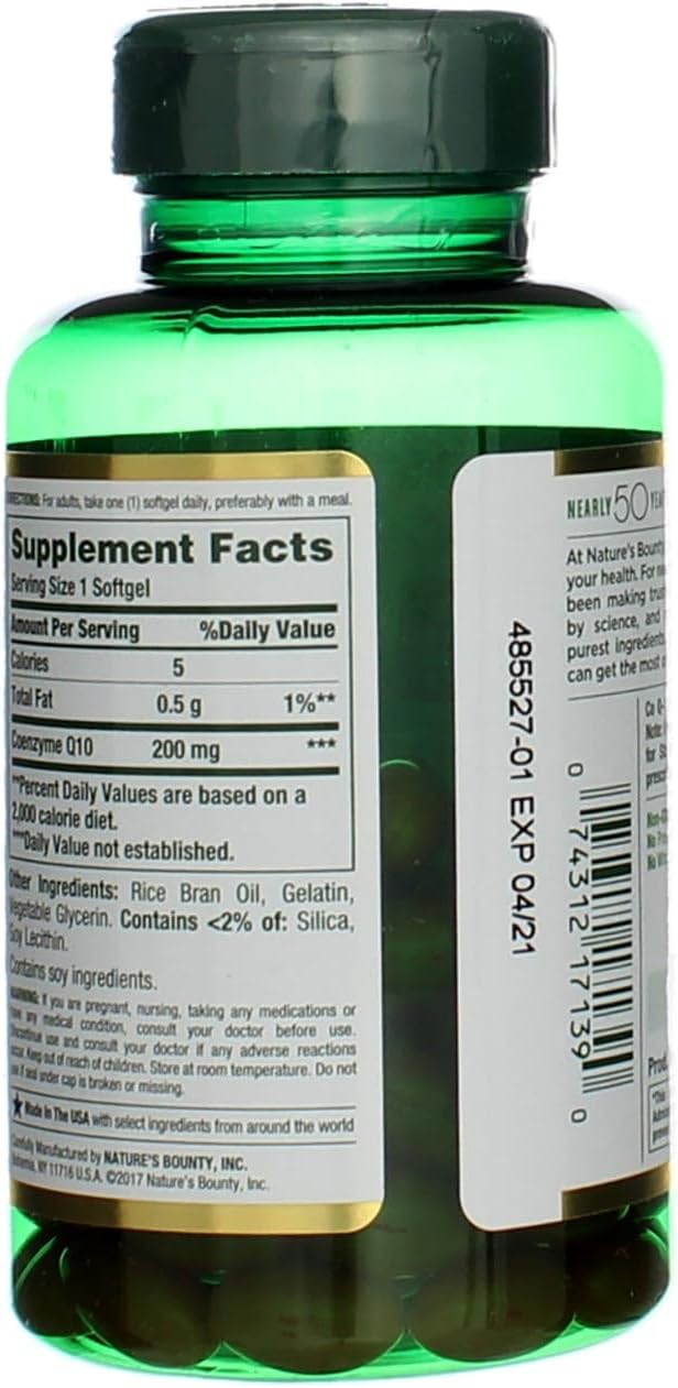Nature's Bounty CoQ10 200 mg Q-Sorb Softgels 80 ct